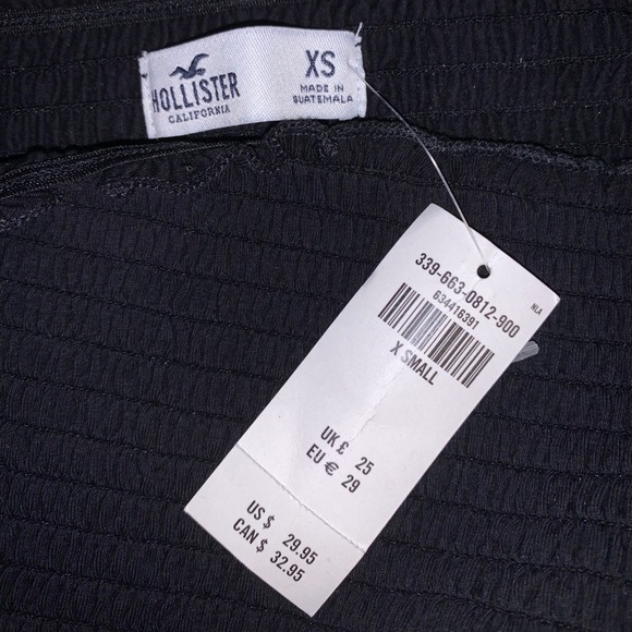 Black Off the Shoulder Hollister Top - Picture 3 of 3